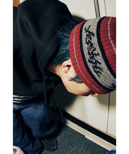 Tenga x Y.E.S Stripe Knit Beanie Red（ニットキャップ