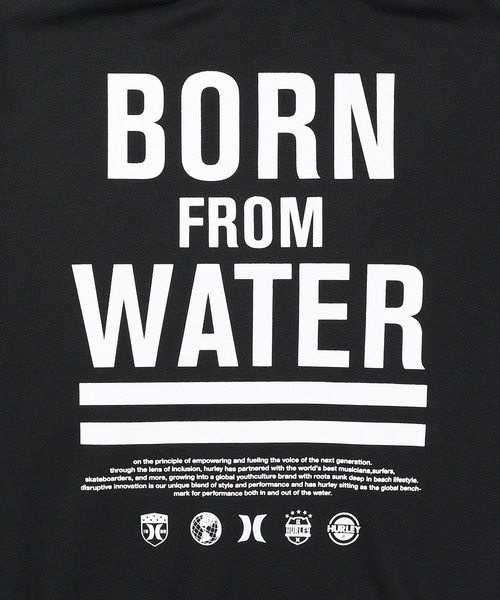 Hurley （ハーレー）の「Hurley/ハーレー プルオーバー パーカー スウェット フーディー バックプリント 裏毛 SWEAT BORN FROM WATER HOODIE MCFF252013（パーカー・メンズ・ブラック/ブラウン・M/L）」の5枚目の写真