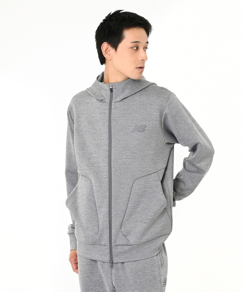 35536　ニューバランス　メンズ　ナイロンジャケット　グレー　Ｌ 35536ニューバランスメンズナイロンジャケットグレーL