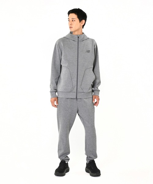 NEW BALANCE(ニューバランス)の「カードボードフーデッドジャケット(ナイロンジャケット・メンズ・ライトグレー・SMALL/MEDIUM/X-LARGE/LARGE)」の4枚目の写真