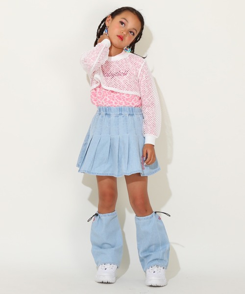 BABYDOLL（ベビードール）の「レッグカバー付き デニムスカート 0936K（デニムスカート・キッズ・ライトインディゴブルー/ブラック・90cm/100cm/110cm/120cm/140cm/130cm）」の13枚目の写真