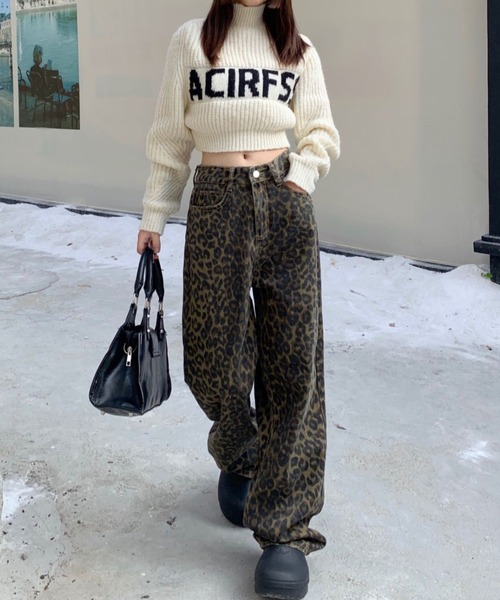 yuue' ( wear )(ユーイ)の「レオパード柄ワイドストレートパンツ(その他パンツ・レディース・レオパード・L/M/S)」の3枚目の写真