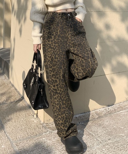 yuue' ( wear )(ユーイ)の「レオパード柄ワイドストレートパンツ(その他パンツ・レディース・レオパード・L/M/S)」の10枚目の写真