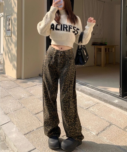 yuue' ( wear )(ユーイ)の「レオパード柄ワイドストレートパンツ(その他パンツ・レディース・レオパード・L/M/S)」の5枚目の写真