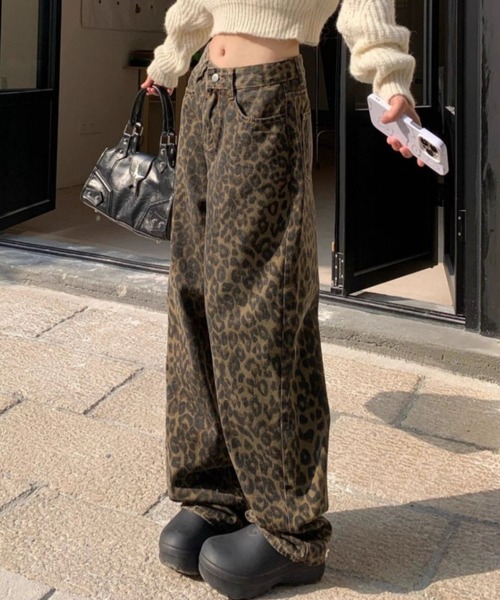 yuue' ( wear )(ユーイ)の「レオパード柄ワイドストレートパンツ(その他パンツ・レディース・レオパード・L/M/S)」の12枚目の写真
