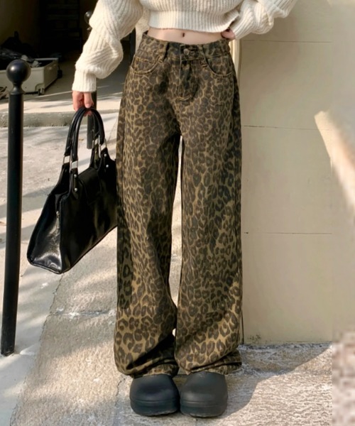 yuue' ( wear )(ユーイ)の「レオパード柄ワイドストレートパンツ(その他パンツ・レディース・レオパード・L/M/S)」の11枚目の写真