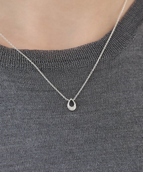 エターナルシルバー しずく ネックレス（ネックレス）｜4