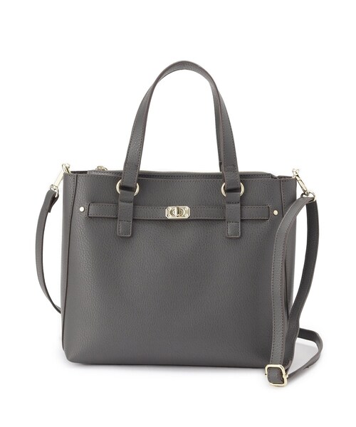 Reflect(リフレクト)の「【たっぷり収納!/通勤におすすめ】’25秋冬毎日ミディアムバッグ(ハンドバッグ・レディース・ブラック/ブラウン系/ダークグレー/ベージュ・00)」の3枚目の写真