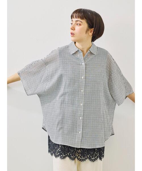 SM2（エスエムツー）の「【接触冷感】裾レースノースリーブカットソー（Tシャツ/カットソー・レディース・ブラック/オフホワイト・F）」の6枚目の写真