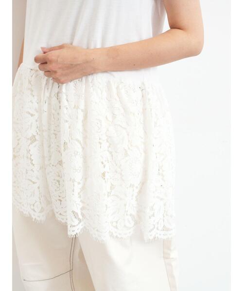 SM2（エスエムツー）の「【接触冷感】裾レースノースリーブカットソー（Tシャツ/カットソー・レディース・ブラック/オフホワイト・F）」の14枚目の写真