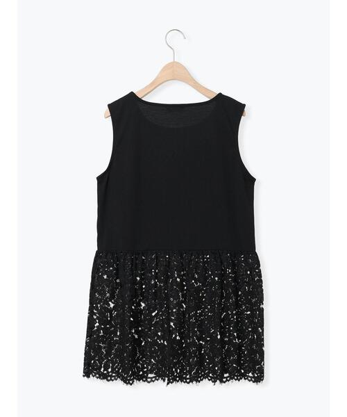 SM2（エスエムツー）の「【接触冷感】裾レースノースリーブカットソー（Tシャツ/カットソー・レディース・ブラック/オフホワイト・F）」の20枚目の写真