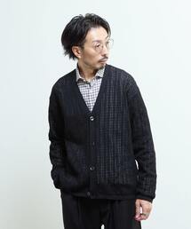 MEN'S MELROSE | ドライタッチポリエステル | 透かし編みカーディガン(カーディガン/ボレロ)