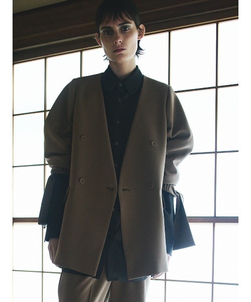 ダブルクロスフーデットジャケット 通年]エコハイブリッドダブルクロスジャケット[男女兼用](08-4616