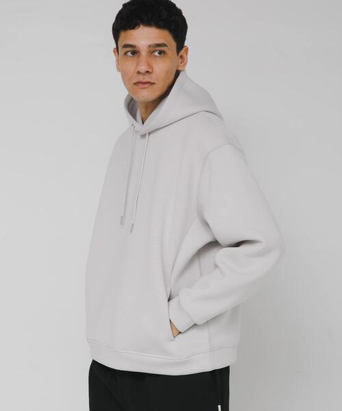 URBAN RESEARCH Sonny Label（アーバンリサーチサニーレーベル）の「ダンボールニットプルオーバーパーカー（パーカー・メンズ・グレー系その他/ブラック/チャコールグレー/ネイビー・MEDIUM/LARGE/X-LARGE）」の7枚目の写真