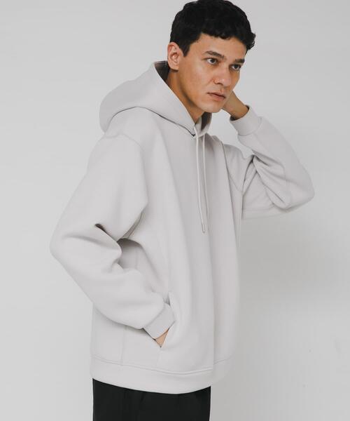 URBAN RESEARCH Sonny Label（アーバンリサーチサニーレーベル）の「ダンボールニットプルオーバーパーカー（パーカー・メンズ・グレー系その他/ブラック/チャコールグレー/ネイビー・MEDIUM/LARGE/X-LARGE）」の9枚目の写真