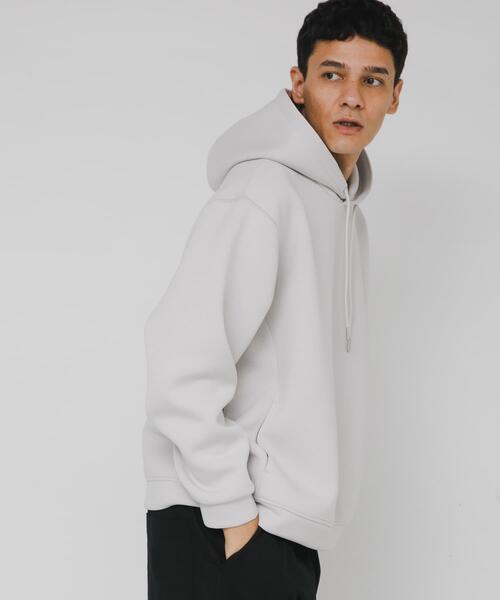 URBAN RESEARCH Sonny Label（アーバンリサーチサニーレーベル）の「ダンボールニットプルオーバーパーカー（パーカー・メンズ・グレー系その他/ブラック/チャコールグレー/ネイビー・MEDIUM/LARGE/X-LARGE）」の10枚目の写真