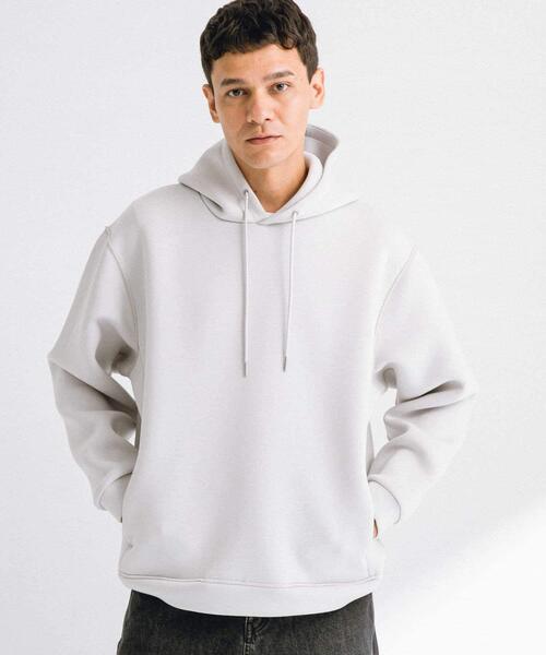 URBAN RESEARCH Sonny Label（アーバンリサーチサニーレーベル）の「ダンボールニットプルオーバーパーカー（パーカー・メンズ・グレー系その他/ブラック/チャコールグレー/ネイビー・MEDIUM/LARGE/X-LARGE）」の18枚目の写真