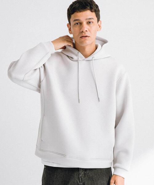 URBAN RESEARCH Sonny Label（アーバンリサーチサニーレーベル）の「ダンボールニットプルオーバーパーカー（パーカー・メンズ・グレー系その他/ブラック/チャコールグレー/ネイビー・MEDIUM/LARGE/X-LARGE）」の19枚目の写真