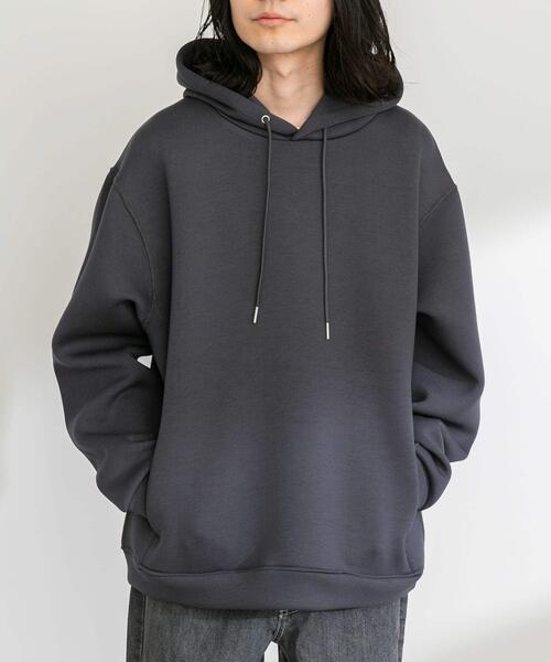 URBAN RESEARCH Sonny Label(アーバンリサーチサニーレーベル)の「ダンボールニットプルオーバーパーカー(パーカー・メンズ・グレー系その他/ブラック/チャコールグレー/ネイビー・MEDIUM/LARGE/X-LARGE)」の5枚目の写真