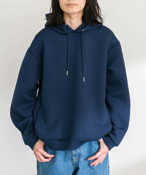 URBAN RESEARCH Sonny Label(アーバンリサーチサニーレーベル)の「ダンボールニットプルオーバーパーカー(パーカー・メンズ・グレー系その他/ブラック/チャコールグレー/ネイビー・MEDIUM/LARGE/X-LARGE)」の18枚目の写真