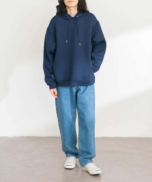 URBAN RESEARCH Sonny Label(アーバンリサーチサニーレーベル)の「ダンボールニットプルオーバーパーカー(パーカー・メンズ・グレー系その他/ブラック/チャコールグレー/ネイビー・MEDIUM/LARGE/X-LARGE)」の19枚目の写真
