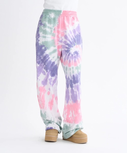 ROXY（ロキシー）の「SUN AND SURF PANTS /ロキシーセットアップ対応ウエストゴム裾ドローコード付きスウェットパンツ（スウェットパンツ・レディース・その他/ブラック/グレー/マルチ・SMALL/MEDIUM/LARGE）」の4枚目の写真