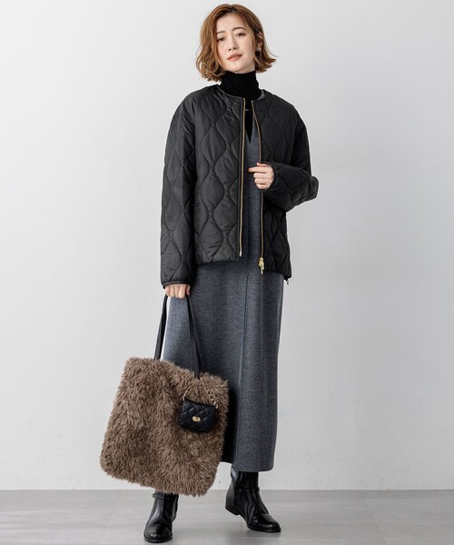 セール】ウールミルドジャージー ボックスタック ジャンパースカート