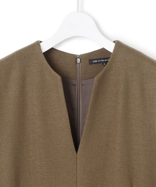 セール】ウールミルドジャージー ボックスタック ジャンパースカート