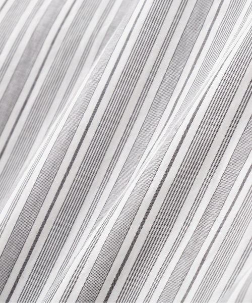 MHL.(エムエイチエル)の「PJ STRIPE COTTON POPLIN(シャツ/ブラウス・レディース・グレー・2/1)」の6枚目の写真