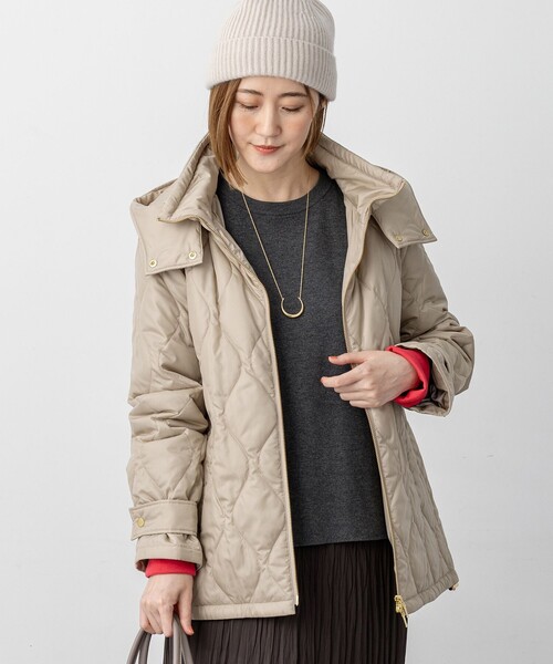 セール】中綿パディング フード2WAY アウター（ダウンジャケット
