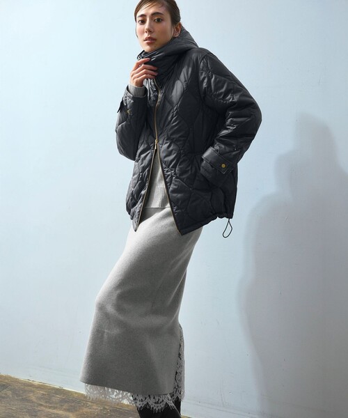 セール】中綿パディング フード2WAY アウター（ダウンジャケット