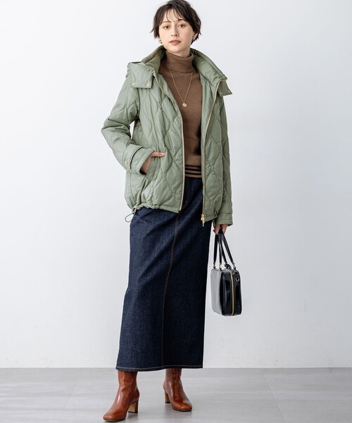 セール】中綿パディング フード2WAY アウター（ダウンジャケット