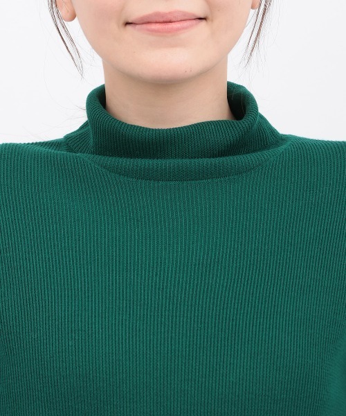 チチカカ（チチカカ）の「バイカラーリブタートルニット（ニット/セーター・レディース・ブラック/マスタード/グリーン・FREE）」の13枚目の写真