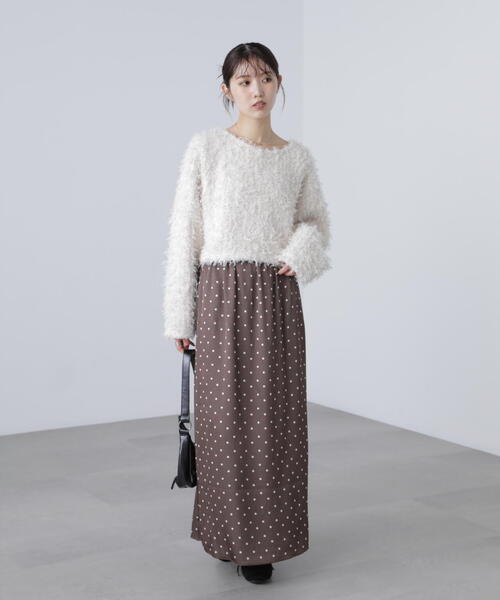 FREE'S MART(フリーズマート)の「◆サテンナローロングスカート(スカート・レディース・ブラウン/ホワイト/ブラック/グレー/ブラウン系その他/ブラック系その他・SMALL/MEDIUM)」の18枚目の写真