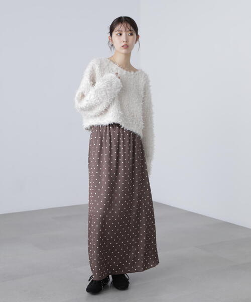 FREE'S MART(フリーズマート)の「◆サテンナローロングスカート(スカート・レディース・ブラウン/ホワイト/ブラック/グレー/ブラウン系その他/ブラック系その他・SMALL/MEDIUM)」の19枚目の写真