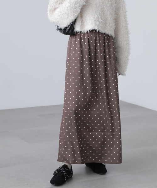 FREE'S MART(フリーズマート)の「◆サテンナローロングスカート(スカート・レディース・ブラウン/ホワイト/ブラック/グレー/ブラウン系その他/ブラック系その他・SMALL/MEDIUM)」の7枚目の写真