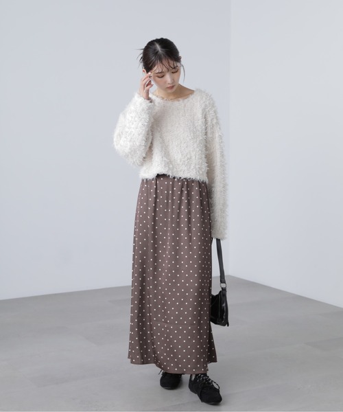 FREE'S MART(フリーズマート)の「◆サテンナローロングスカート(スカート・レディース・ブラウン/ホワイト/ブラック/グレー/ブラウン系その他/ブラック系その他・SMALL/MEDIUM)」の9枚目の写真