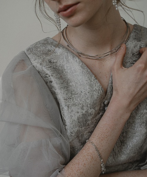 et.UNiVER(エトユニベール)の「Sheer allure dress(ドレス・レディース・ブラウン/ピンクベージュ/グレー・SMALL/MEDIUM/LARGE)」の14枚目の写真