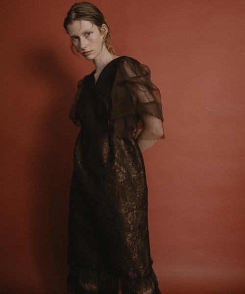 et.UNIVER オケージョンドレス et.UNiVER ドレス Big collar A-line dress : ZOZOTOWN Yahoo!店