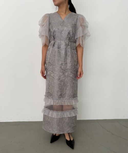 et.UNIVER オケージョンドレス et.UNiVER ドレス Big collar A-line dress : ZOZOTOWN Yahoo!店