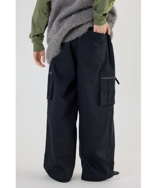 RODEO CROWNS WIDE BOWL(ロデオクラウンズワイドボウル)の「POCKET ZIP CARGOパンツ(カーゴパンツ・レディース・ブラック/ブラウン系その他/カーキ/カモフラージュ・FREE)」の14枚目の写真