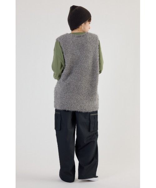 RODEO CROWNS WIDE BOWL(ロデオクラウンズワイドボウル)の「POCKET ZIP CARGOパンツ(カーゴパンツ・レディース・ブラック/ブラウン系その他/カーキ/カモフラージュ・FREE)」の16枚目の写真