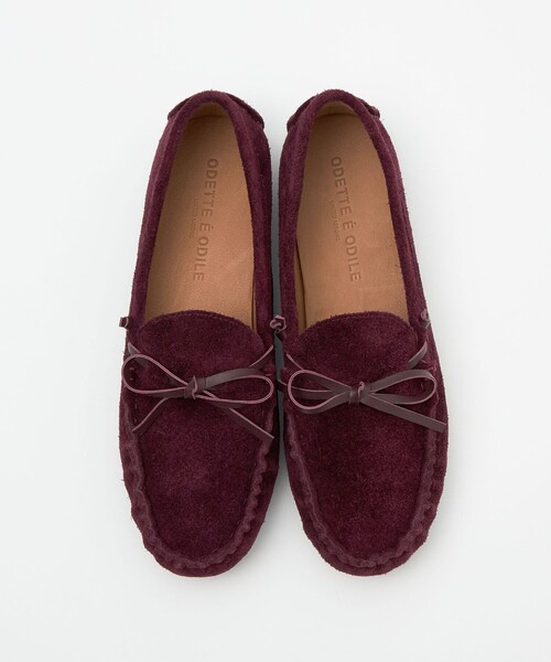 ODETTE E ODILE（オデットエオディール）の「ハンドソーンモカ フラット15↑（モカシン/デッキシューズ・レディース・ブラック/ライトブルー/ブラウン/ワインレッド・22.5cm/23cm/23.5cm/24cm/24.5cm/25cm）」の4枚目の写真