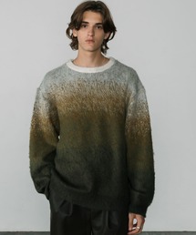 LURAKU(N)́yLURAKUzGradation Wool Knit / LURAKU Of[VE[jbg(jbg/Z[^[)