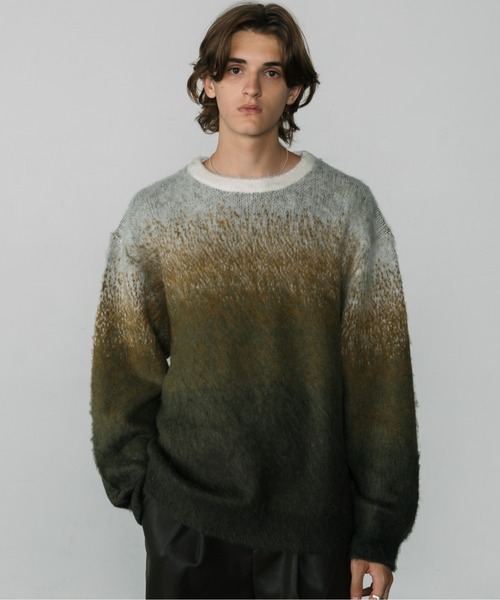 LURAKU】Gradation Wool Knit / LURAKU グラデーションウール