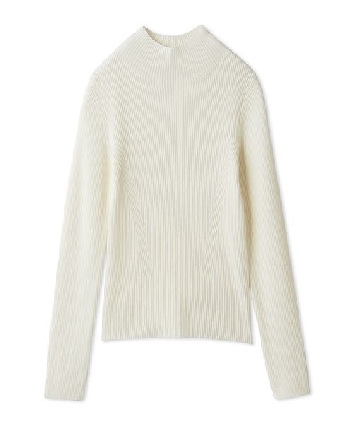 FRAY I.D（フレイアイディー）の「ウールアクリルセミシアーリブニット（ニット/セーター・レディース・マスタード/ホワイト/ブラウン/チャコールグレー・F）」の17枚目の写真