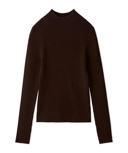 FRAY I.D（フレイアイディー）の「ウールアクリルセミシアーリブニット（ニット/セーター・レディース・マスタード/ホワイト/ブラウン/チャコールグレー・F）」の22枚目の写真