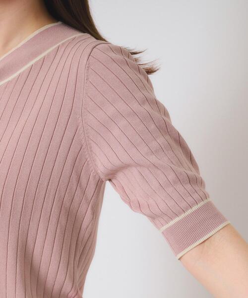 ITS'DEMO（イッツデモ）の「【手洗い可】配色ボウタイニット（ニット/セーター・レディース・ベビーピンク/アイボリー/ブラック/ダークブラウン・00）」の17枚目の写真