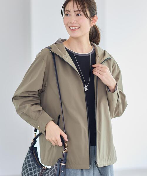 Reflect(リフレクト)の「【ライトアウター/キレイ見え/気軽な羽織に◎】スポーティライトアウター(ブルゾン・レディース・オリーブ/ネイビー・05/07/09/11/13/15 /17)」の2枚目の写真