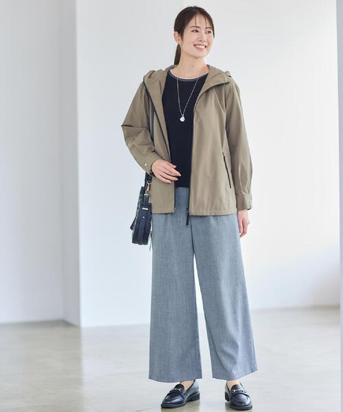 Reflect(リフレクト)の「【ライトアウター/キレイ見え/気軽な羽織に◎】スポーティライトアウター(ブルゾン・レディース・オリーブ/ネイビー・05/07/09/11/13/15 /17)」の5枚目の写真